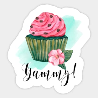 Watermelon  cupcake Sticker